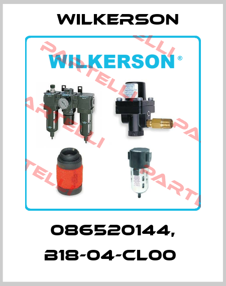 086520144, B18-04-CL00  Wilkerson