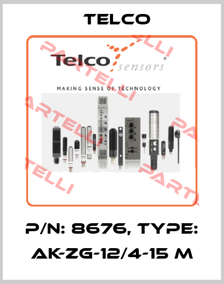 p/n: 8676, Type: AK-ZG-12/4-15 m Telco