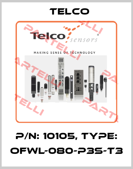 p/n: 10105, Type: OFWL-080-P3S-T3 Telco