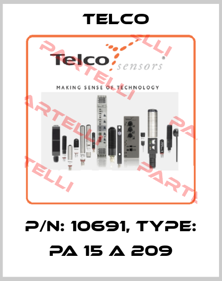 p/n: 10691, Type: PA 15 A 209 Telco