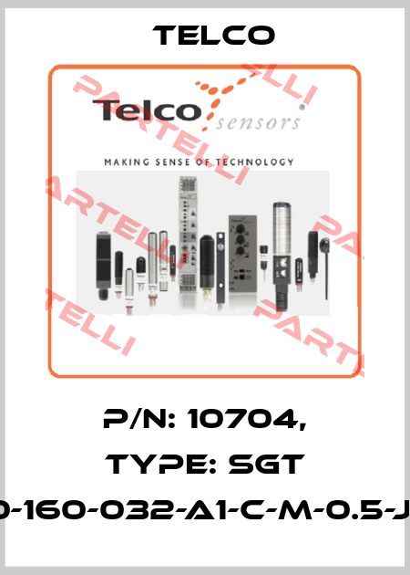 p/n: 10704, Type: SGT 10-160-032-A1-C-M-0.5-J5 Telco