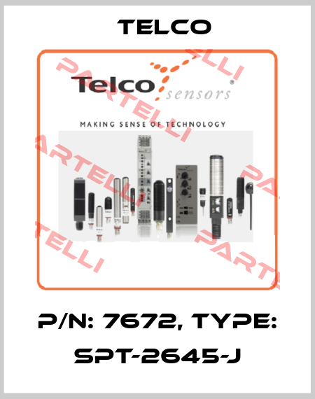 p/n: 7672, Type: SPT-2645-J Telco