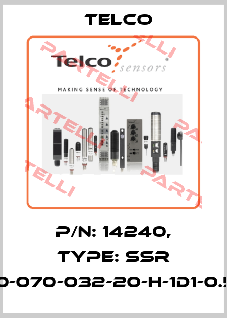 p/n: 14240, Type: SSR 01-10-070-032-20-H-1D1-0.5-J8 Telco