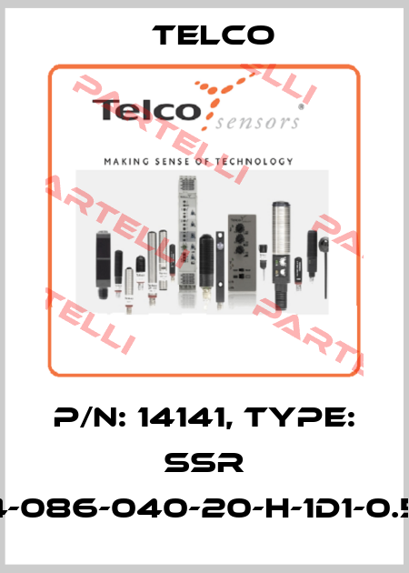 p/n: 14141, Type: SSR 01-4-086-040-20-H-1D1-0.5-J8 Telco
