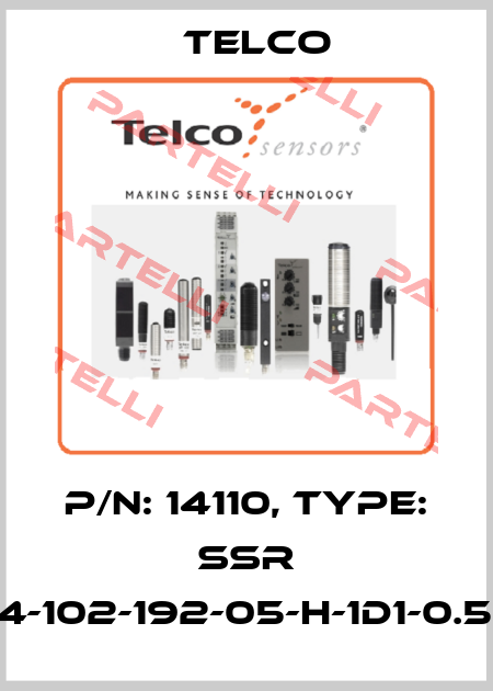 p/n: 14110, Type: SSR 01-4-102-192-05-H-1D1-0.5-J8 Telco