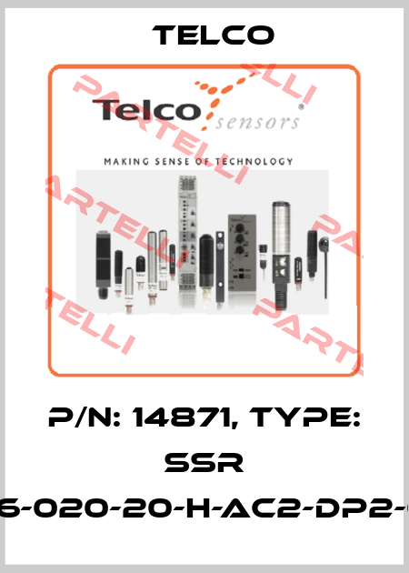 p/n: 14871, Type: SSR 02-046-020-20-H-AC2-DP2-0.5-J12 Telco