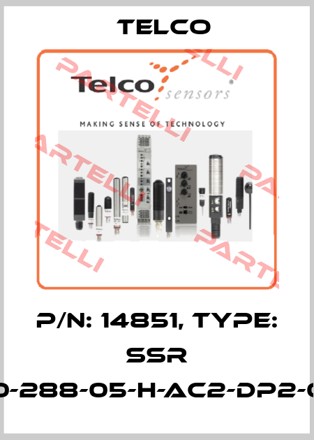 p/n: 14851, Type: SSR 02-150-288-05-H-AC2-DP2-0.5-J12 Telco