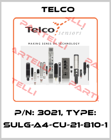 P/N: 3021, Type: SULG-A4-CU-21-810-1 Telco