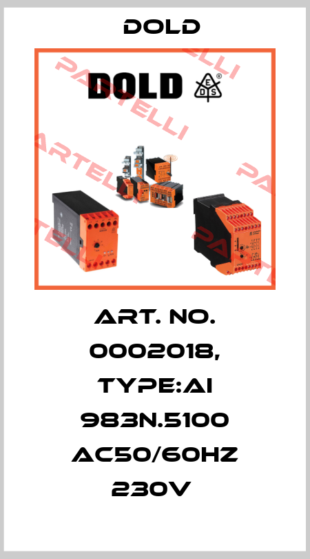 Art. No. 0002018, Type:AI 983N.5100 AC50/60HZ 230V  Dold