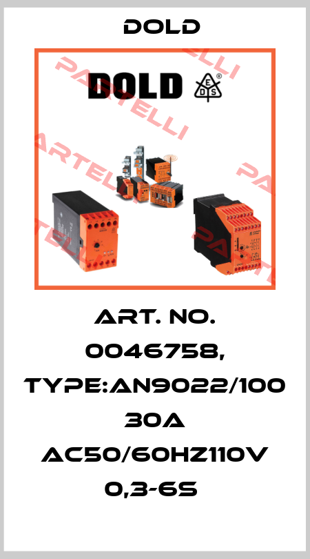 Art. No. 0046758, Type:AN9022/100 30A AC50/60HZ110V 0,3-6S  Dold