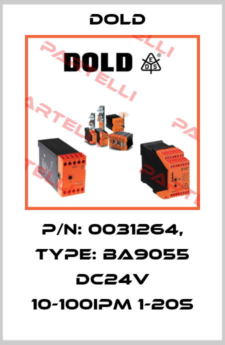p/n: 0031264, Type: BA9055 DC24V 10-100IPM 1-20S Dold
