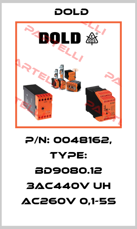 p/n: 0048162, Type: BD9080.12 3AC440V UH AC260V 0,1-5s Dold