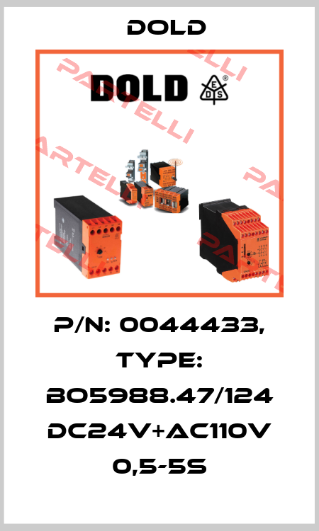 p/n: 0044433, Type: BO5988.47/124 DC24V+AC110V 0,5-5S Dold