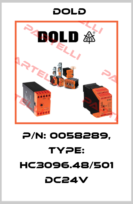 p/n: 0058289, Type: HC3096.48/501 DC24V Dold
