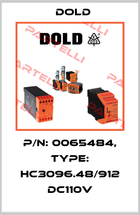 p/n: 0065484, Type: HC3096.48/912 DC110V Dold
