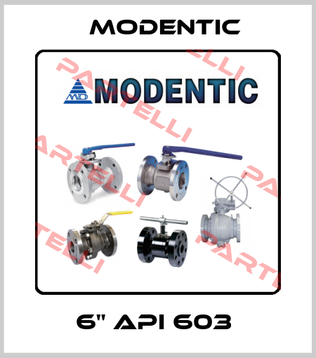 6" API 603  Modentic