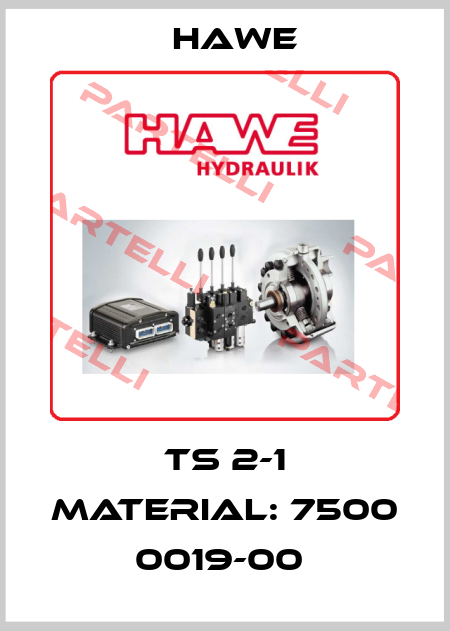 TS 2-1 Material: 7500 0019-00  Hawe