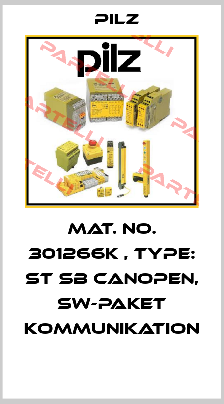 Mat. No. 301266K , Type: ST SB CANopen, SW-Paket Kommunikation  Pilz