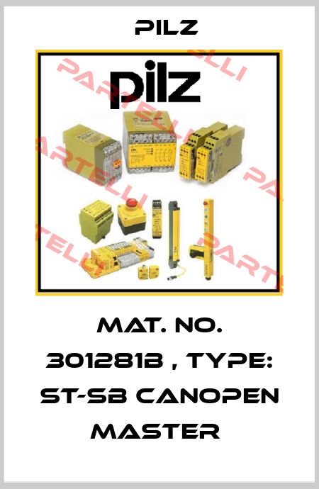 Mat. No. 301281B , Type: ST-SB CANopen Master  Pilz