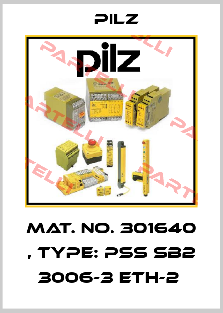 Mat. No. 301640 , Type: PSS SB2 3006-3 ETH-2  Pilz