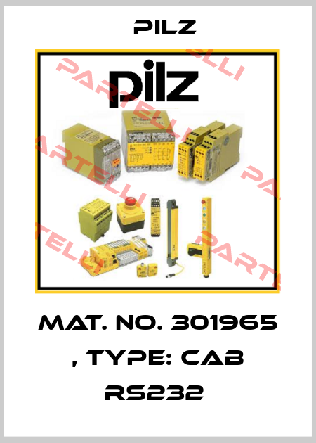 Mat. No. 301965 , Type: CAB RS232  Pilz