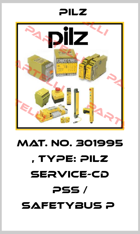 Mat. No. 301995 , Type: Pilz Service-CD PSS / SafetyBUS p  Pilz