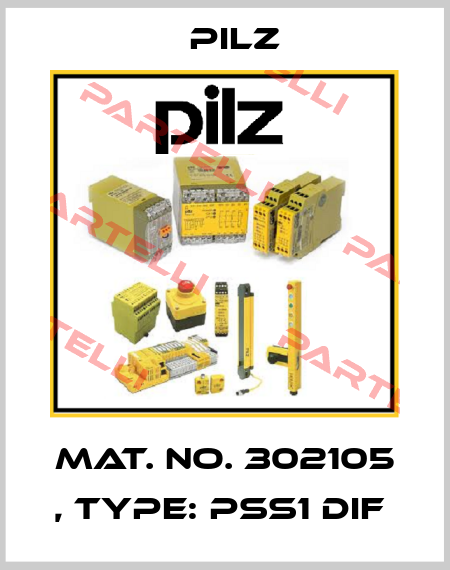 Mat. No. 302105 , Type: PSS1 DIF  Pilz