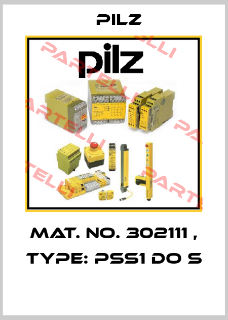 Mat. No. 302111 , Type: PSS1 DO S  Pilz
