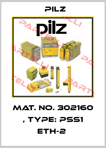 Mat. No. 302160 , Type: PSS1 ETH-2  Pilz