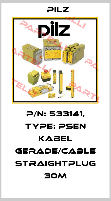 p/n: 533141, Type: PSEN Kabel Gerade/cable straightplug 30m Pilz