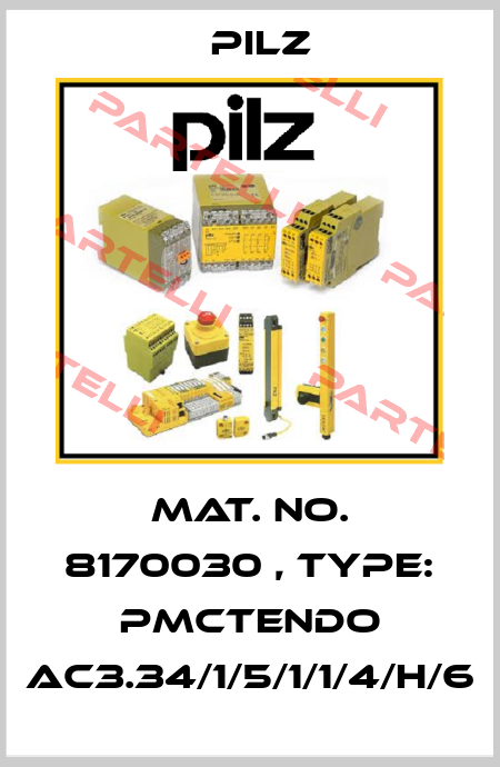 Mat. No. 8170030 , Type: PMCtendo AC3.34/1/5/1/1/4/H/6 Pilz