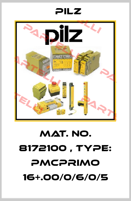 Mat. No. 8172100 , Type: PMCprimo 16+.00/0/6/0/5 Pilz