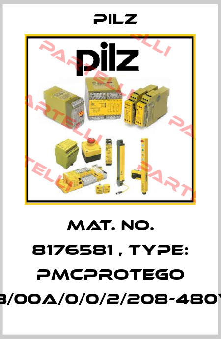 Mat. No. 8176581 , Type: PMCprotego D.48/00A/0/0/2/208-480VAC Pilz