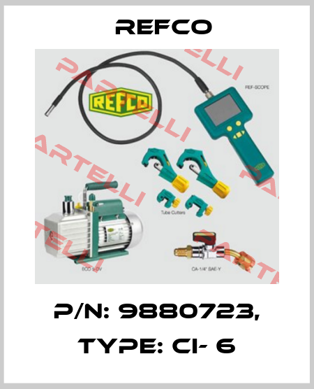 p/n: 9880723, Type: CI- 6 Refco