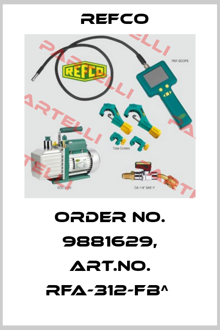 Order No. 9881629, Art.No. RFA-312-FB^  Refco