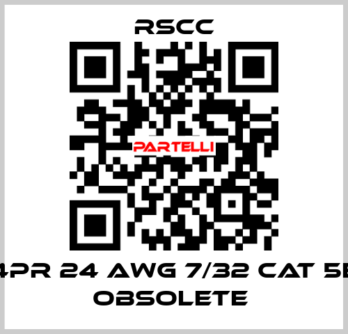 4PR 24 AWG 7/32 CAT 5E obsolete  RSCC
