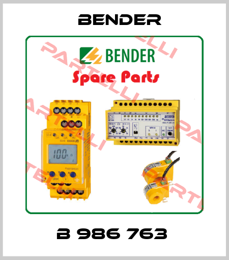 B 986 763  Bender