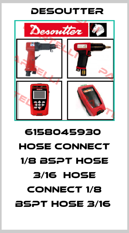 6158045930  HOSE CONNECT 1/8 BSPT HOSE 3/16  HOSE CONNECT 1/8 BSPT HOSE 3/16  Desoutter