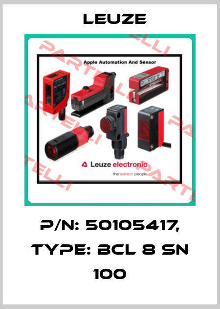 p/n: 50105417, Type: BCL 8 SN 100 Leuze