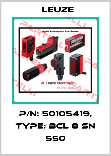 p/n: 50105419, Type: BCL 8 SN 550 Leuze
