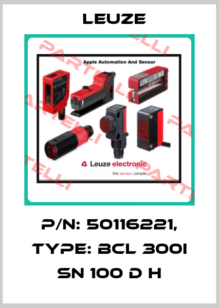 p/n: 50116221, Type: BCL 300i SN 100 D H Leuze