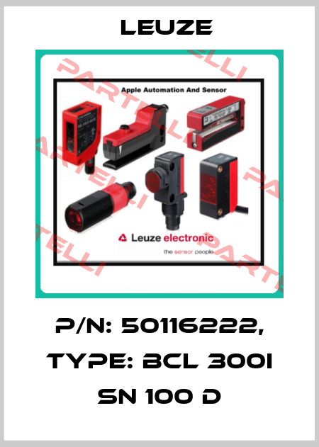 p/n: 50116222, Type: BCL 300i SN 100 D Leuze