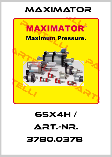 65X4H / ART.-NR. 3780.0378  Maximator