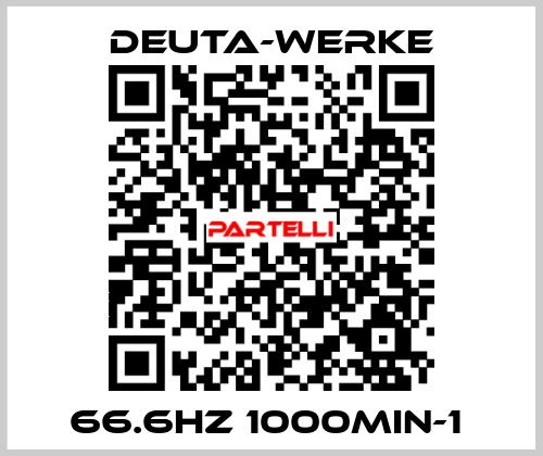 66.6HZ 1000MIN-1  Deuta-Werke
