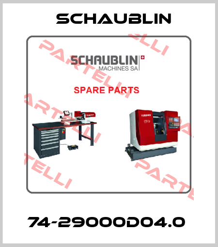 74-29000D04.0  Schaublin