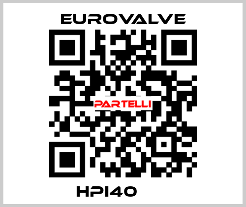 HPI40       Eurovalve