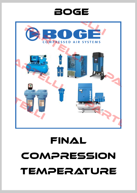 Final Compression Temperature Boge