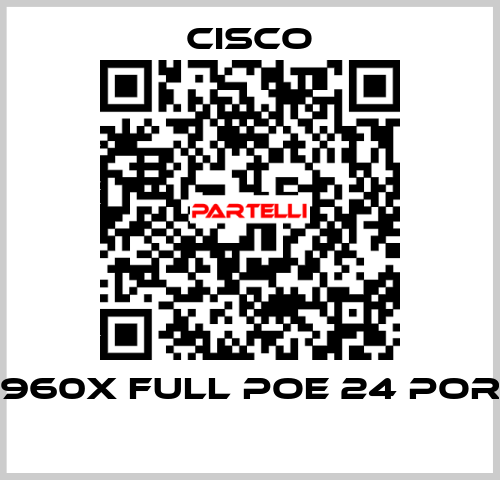 2960X FULL POE 24 PORT  Cisco
