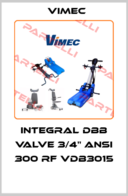 INTEGRAL DBB VALVE 3/4" ANSI 300 RF VDB3015  Vimec