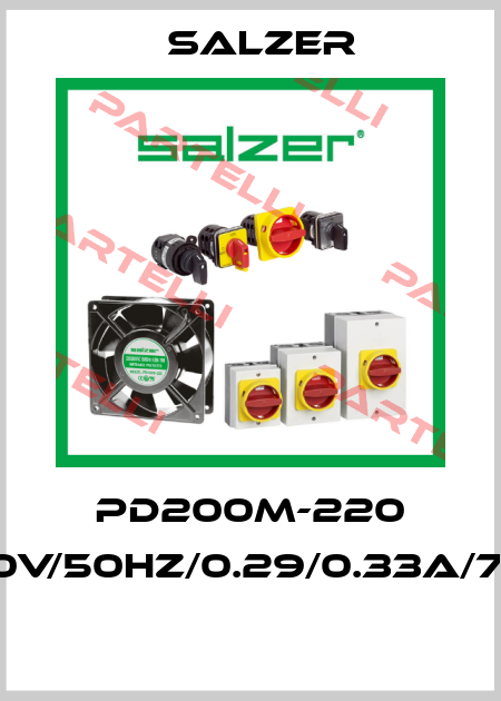 PD200M-220 230V/50Hz/0.29/0.33A/75W   Salzer